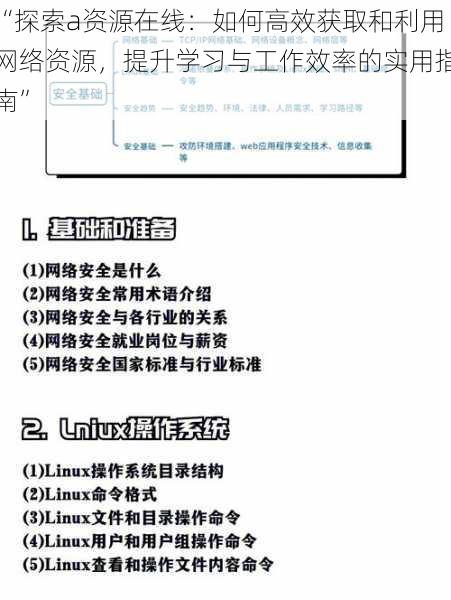 “探索a资源在线：如何高效获取和利用网络资源，提升学习与工作效率的实用指南”