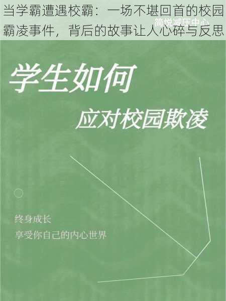 当学霸遭遇校霸：一场不堪回首的校园霸凌事件，背后的故事让人心碎与反思