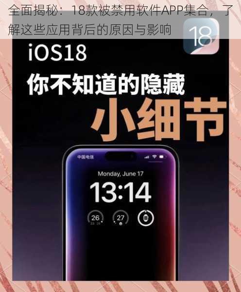 全面揭秘：18款被禁用软件APP集合，了解这些应用背后的原因与影响