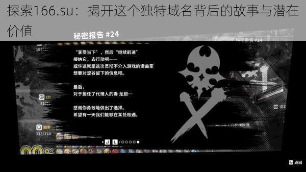 探索166.su：揭开这个独特域名背后的故事与潜在价值