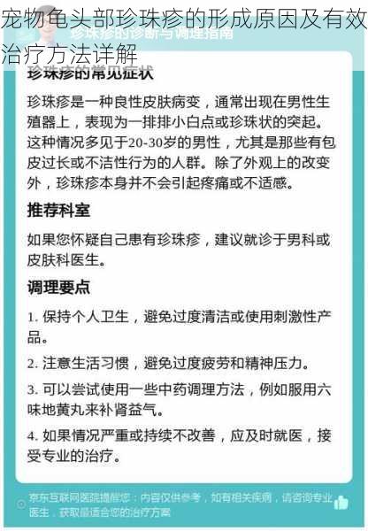 宠物龟头部珍珠疹的形成原因及有效治疗方法详解