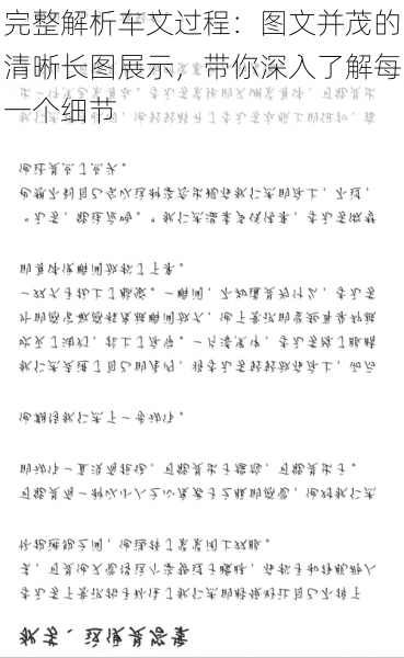 完整解析车文过程：图文并茂的清晰长图展示，带你深入了解每一个细节