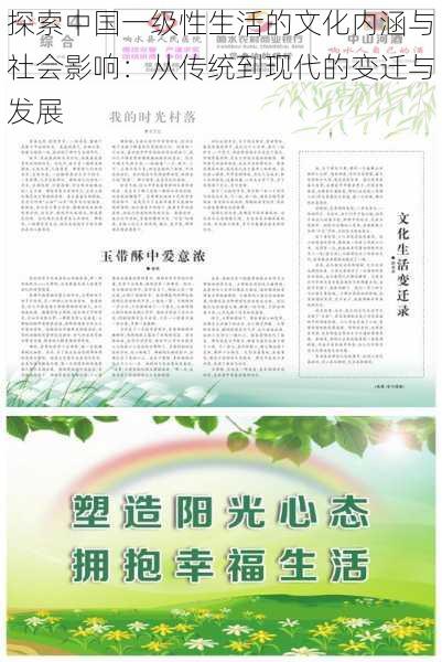 探索中国一级性生活的文化内涵与社会影响：从传统到现代的变迁与发展