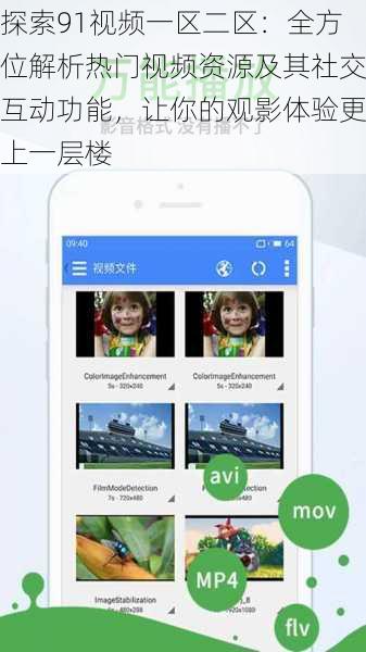 探索91视频一区二区：全方位解析热门视频资源及其社交互动功能，让你的观影体验更上一层楼