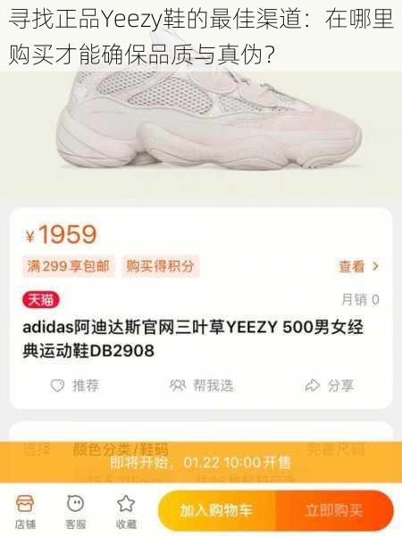 寻找正品Yeezy鞋的最佳渠道：在哪里购买才能确保品质与真伪？