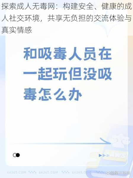 探索成人无毒网：构建安全、健康的成人社交环境，共享无负担的交流体验与真实情感