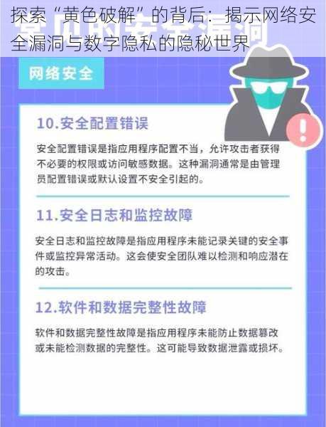 探索“黄色破解”的背后：揭示网络安全漏洞与数字隐私的隐秘世界