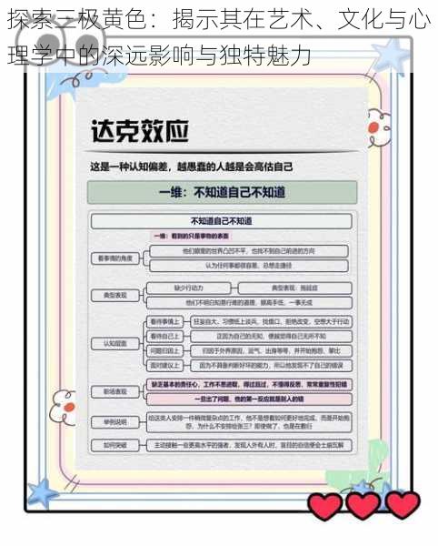 探索三极黄色：揭示其在艺术、文化与心理学中的深远影响与独特魅力