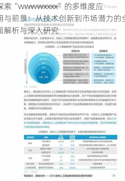 探索“wwwwxxxx”的多维度应用与前景：从技术创新到市场潜力的全面解析与深入研究