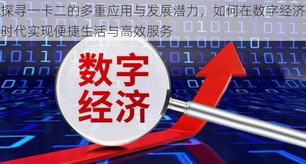 探寻一卡二的多重应用与发展潜力，如何在数字经济时代实现便捷生活与高效服务