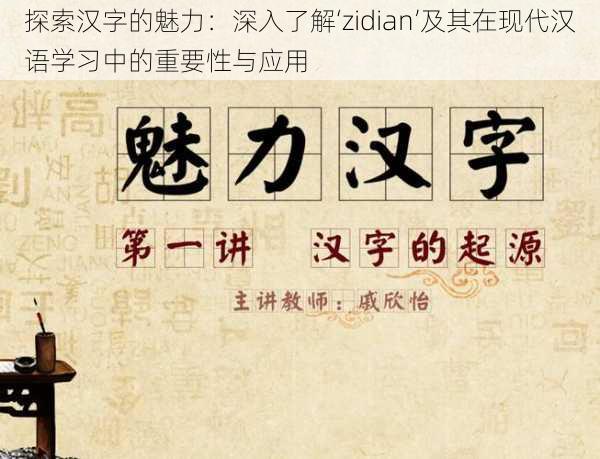 探索汉字的魅力：深入了解‘zidian’及其在现代汉语学习中的重要性与应用