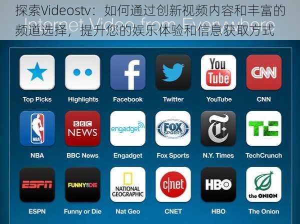 探索Videostv：如何通过创新视频内容和丰富的频道选择，提升您的娱乐体验和信息获取方式