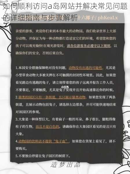 如何顺利访问a岛网站并解决常见问题的详细指南与步骤解析