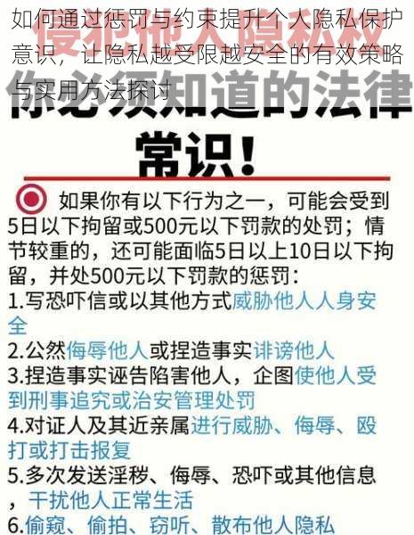 如何通过惩罚与约束提升个人隐私保护意识，让隐私越受限越安全的有效策略与实用方法探讨