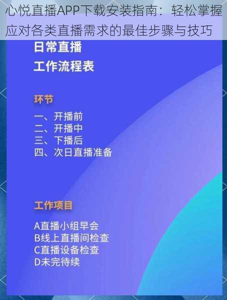 心悦直播APP下载安装指南：轻松掌握应对各类直播需求的最佳步骤与技巧