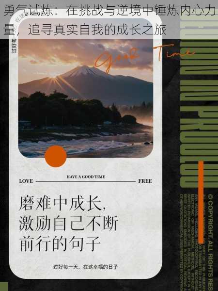 勇气试炼：在挑战与逆境中锤炼内心力量，追寻真实自我的成长之旅