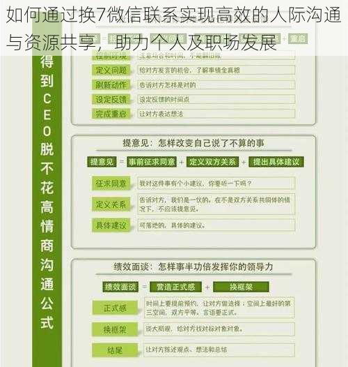 如何通过换7微信联系实现高效的人际沟通与资源共享，助力个人及职场发展