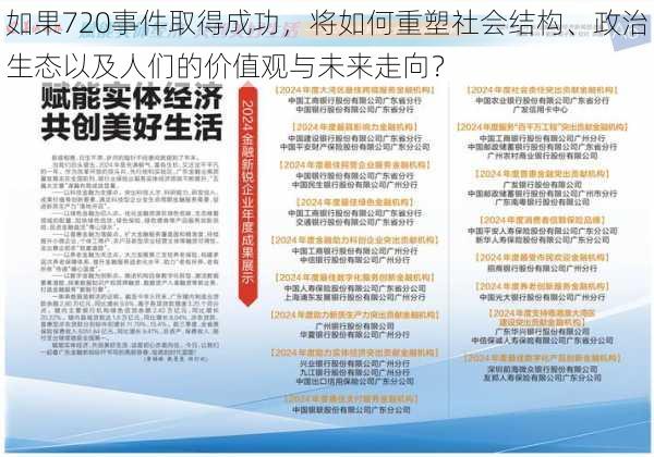 如果720事件取得成功，将如何重塑社会结构、政治生态以及人们的价值观与未来走向？