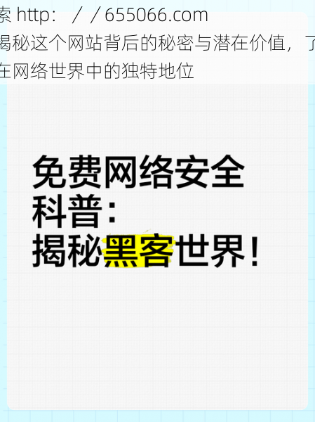 探索 http：／／655066.com：揭秘这个网站背后的秘密与潜在价值，了解它在网络世界中的独特地位