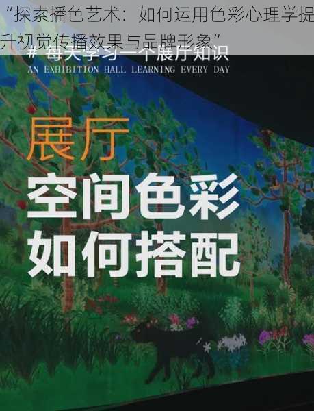 “探索播色艺术：如何运用色彩心理学提升视觉传播效果与品牌形象”