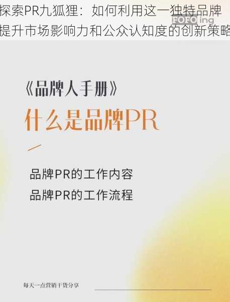 探索PR九狐狸：如何利用这一独特品牌提升市场影响力和公众认知度的创新策略