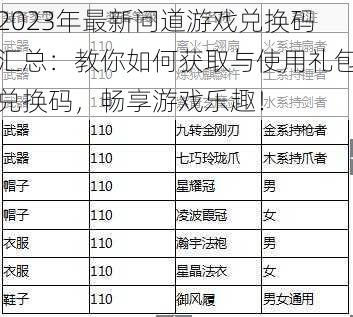 2023年最新问道游戏兑换码汇总：教你如何获取与使用礼包兑换码，畅享游戏乐趣！