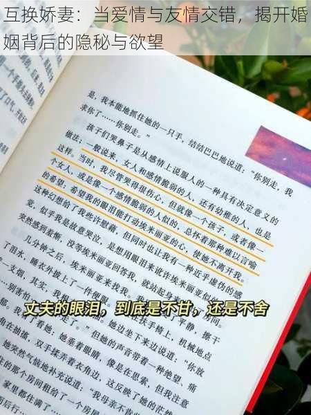 互换娇妻：当爱情与友情交错，揭开婚姻背后的隐秘与欲望