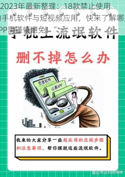 “2023年最新整理：18款禁止使用的手机软件与短视频应用，快来了解哪些APP需谨慎避免！”