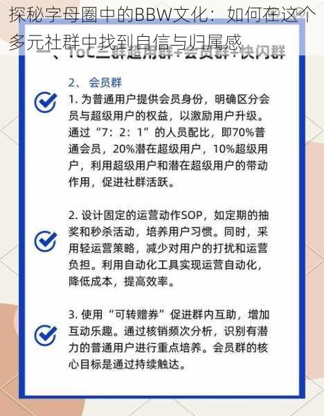 探秘字母圈中的BBW文化：如何在这个多元社群中找到自信与归属感