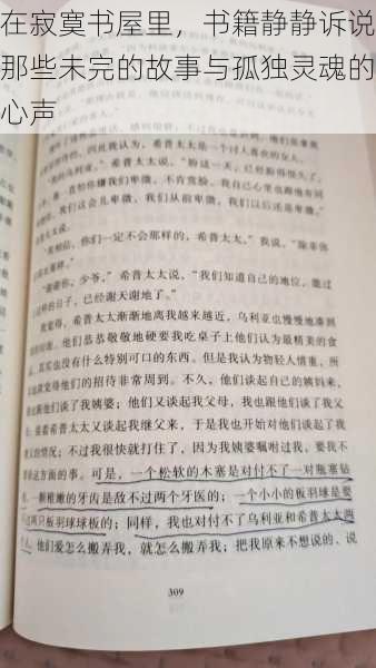 在寂寞书屋里，书籍静静诉说那些未完的故事与孤独灵魂的心声