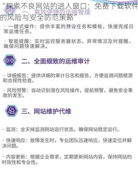 “探索不良网站的进入窗口：免费下载软件的风险与安全防范策略”