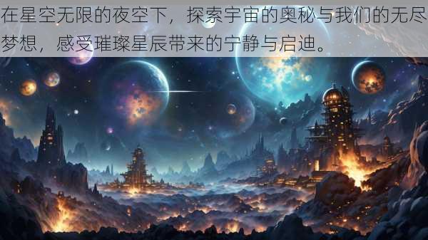 在星空无限的夜空下，探索宇宙的奥秘与我们的无尽梦想，感受璀璨星辰带来的宁静与启迪。