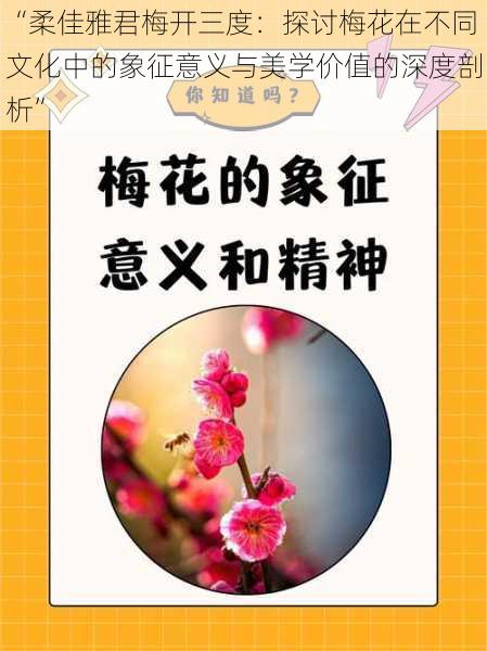 “柔佳雅君梅开三度：探讨梅花在不同文化中的象征意义与美学价值的深度剖析”