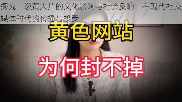 探究一级黄大片的文化影响与社会反响：在现代社交媒体时代的传播与接受