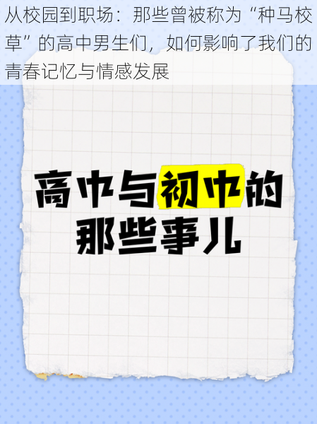 从校园到职场：那些曾被称为“种马校草”的高中男生们，如何影响了我们的青春记忆与情感发展