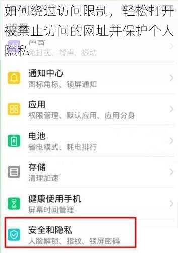 如何绕过访问限制，轻松打开被禁止访问的网址并保护个人隐私