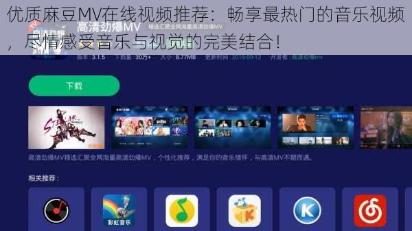 优质麻豆MV在线视频推荐：畅享最热门的音乐视频，尽情感受音乐与视觉的完美结合！