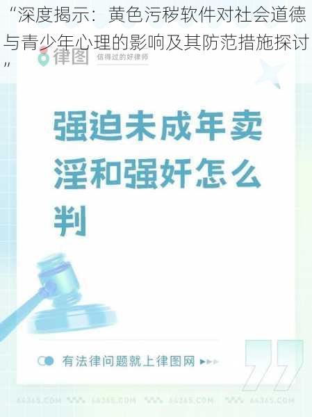 “深度揭示：黄色污秽软件对社会道德与青少年心理的影响及其防范措施探讨”